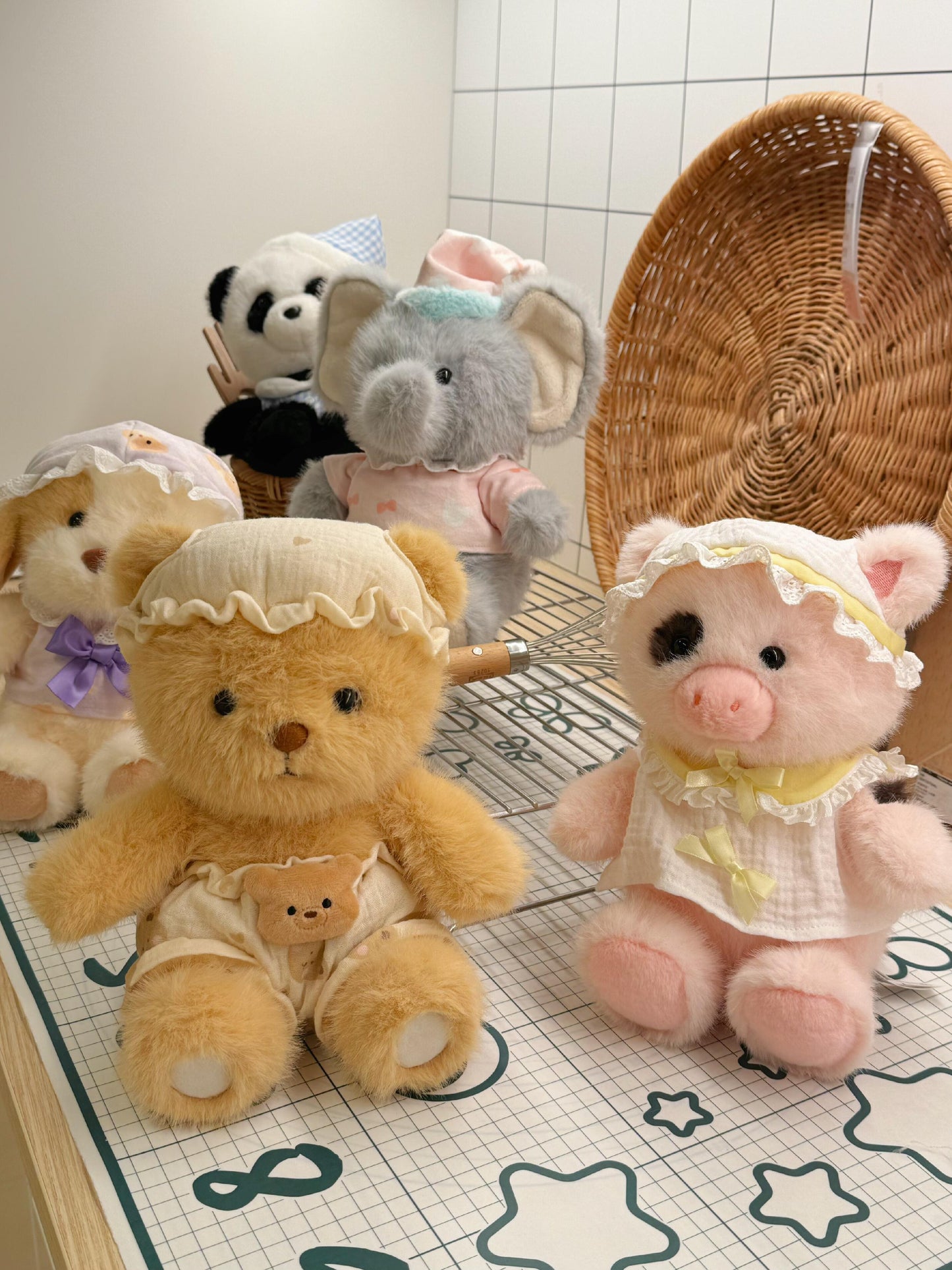 A collection of cute dolls