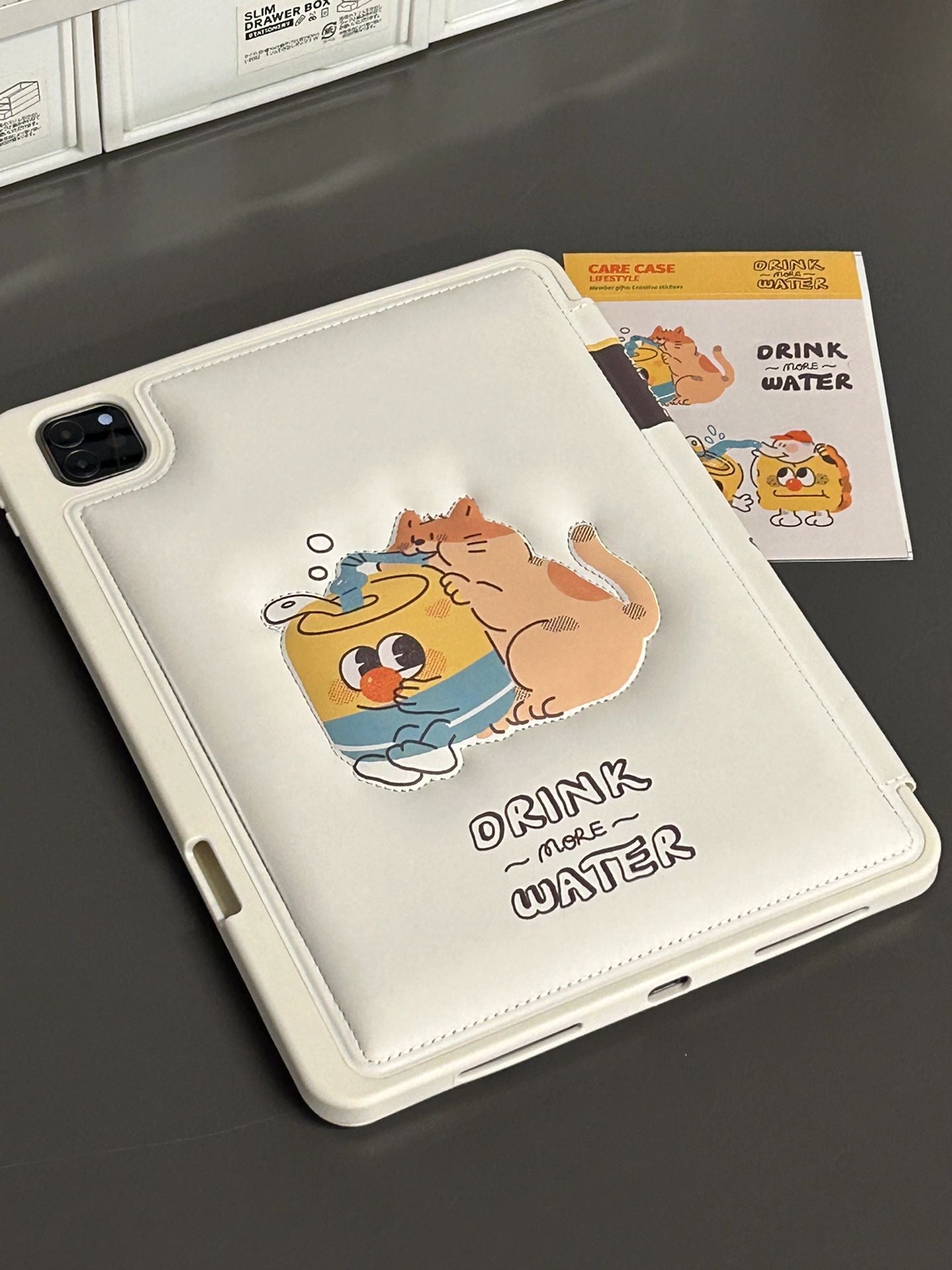 IPAD Cover Drink more Water πΊπ¦