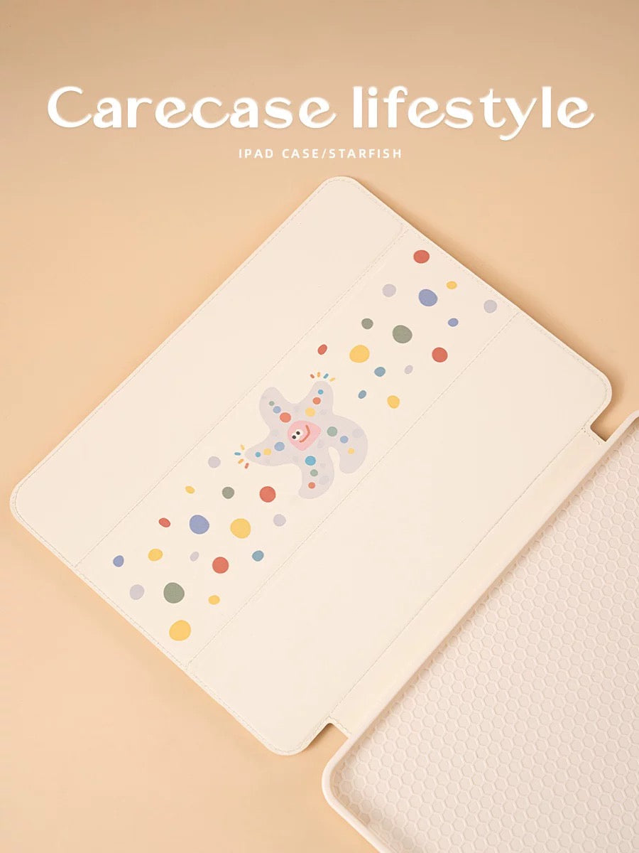 Starfish iPad case🩵🤍