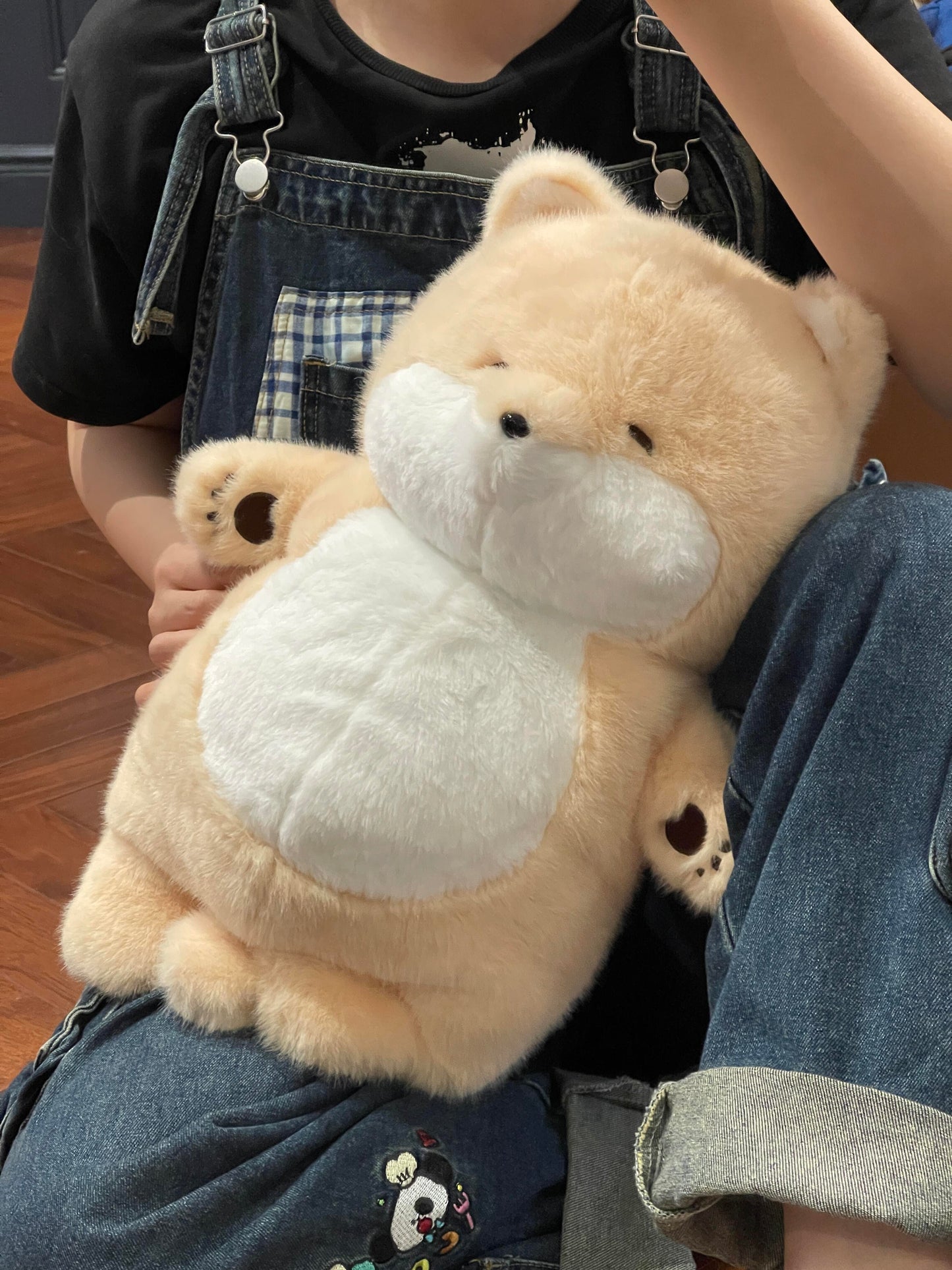 Shiba Inu doll lying flat