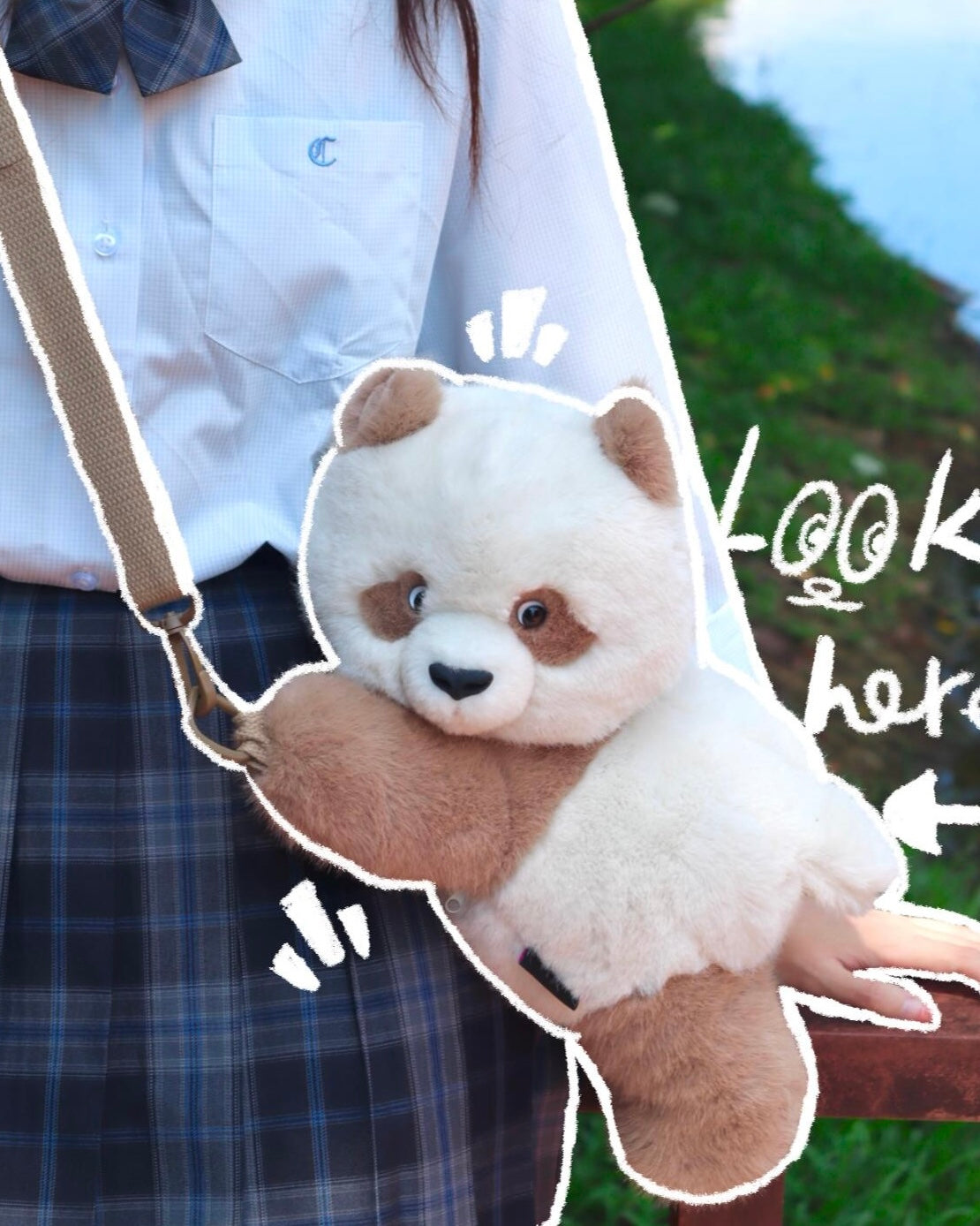 Super cute brown panda bag ๐ผ๐ค