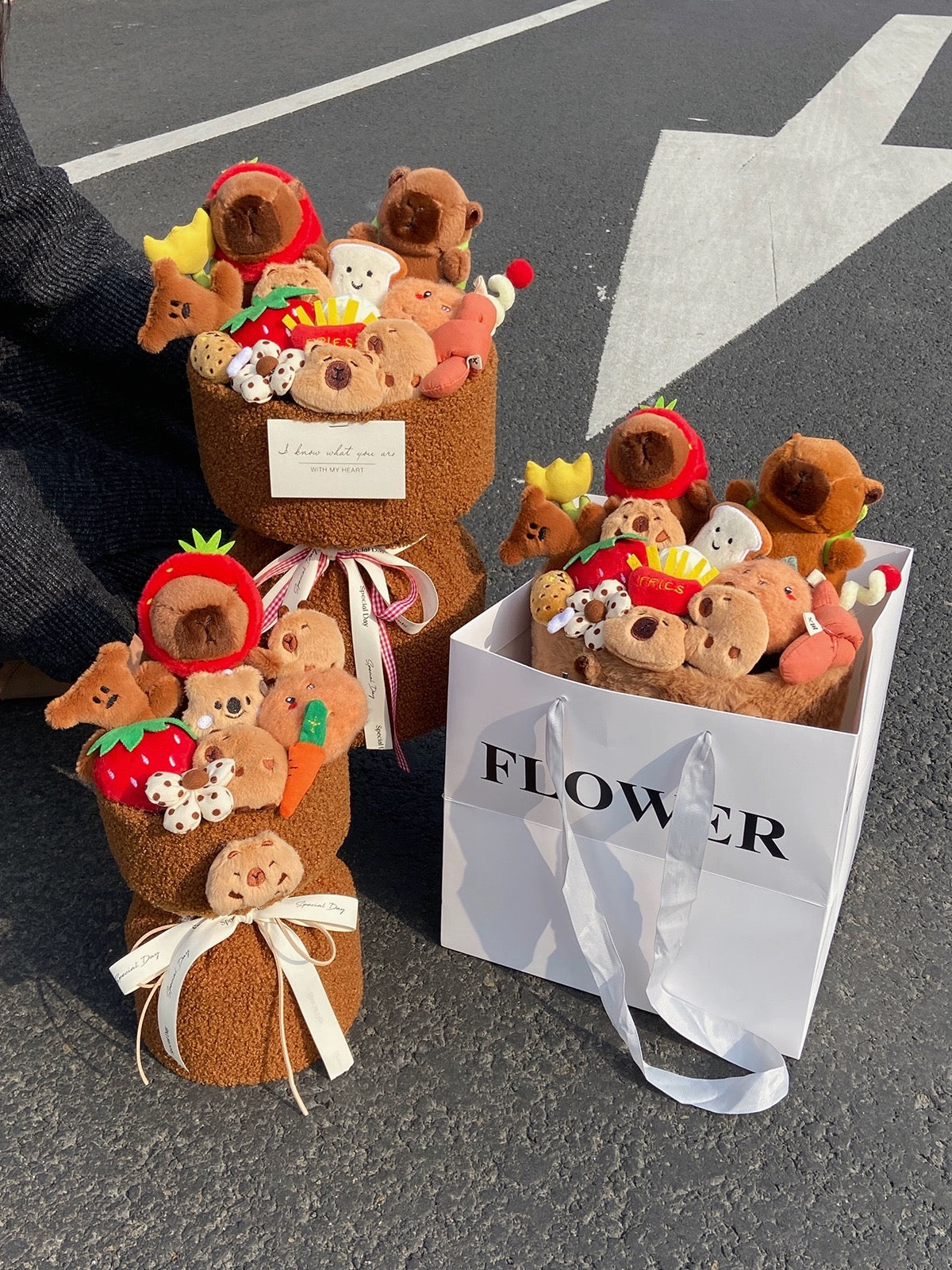 Capybara doll bouquet💐