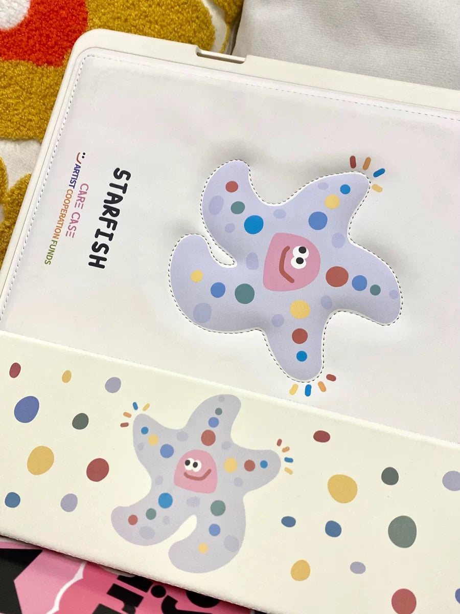 Starfish iPad case🩵🤍