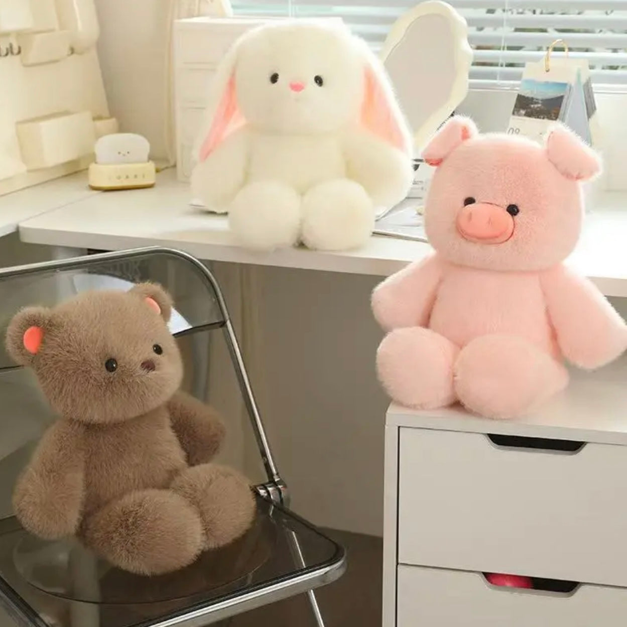 Pig, bear, rabbit 🧸