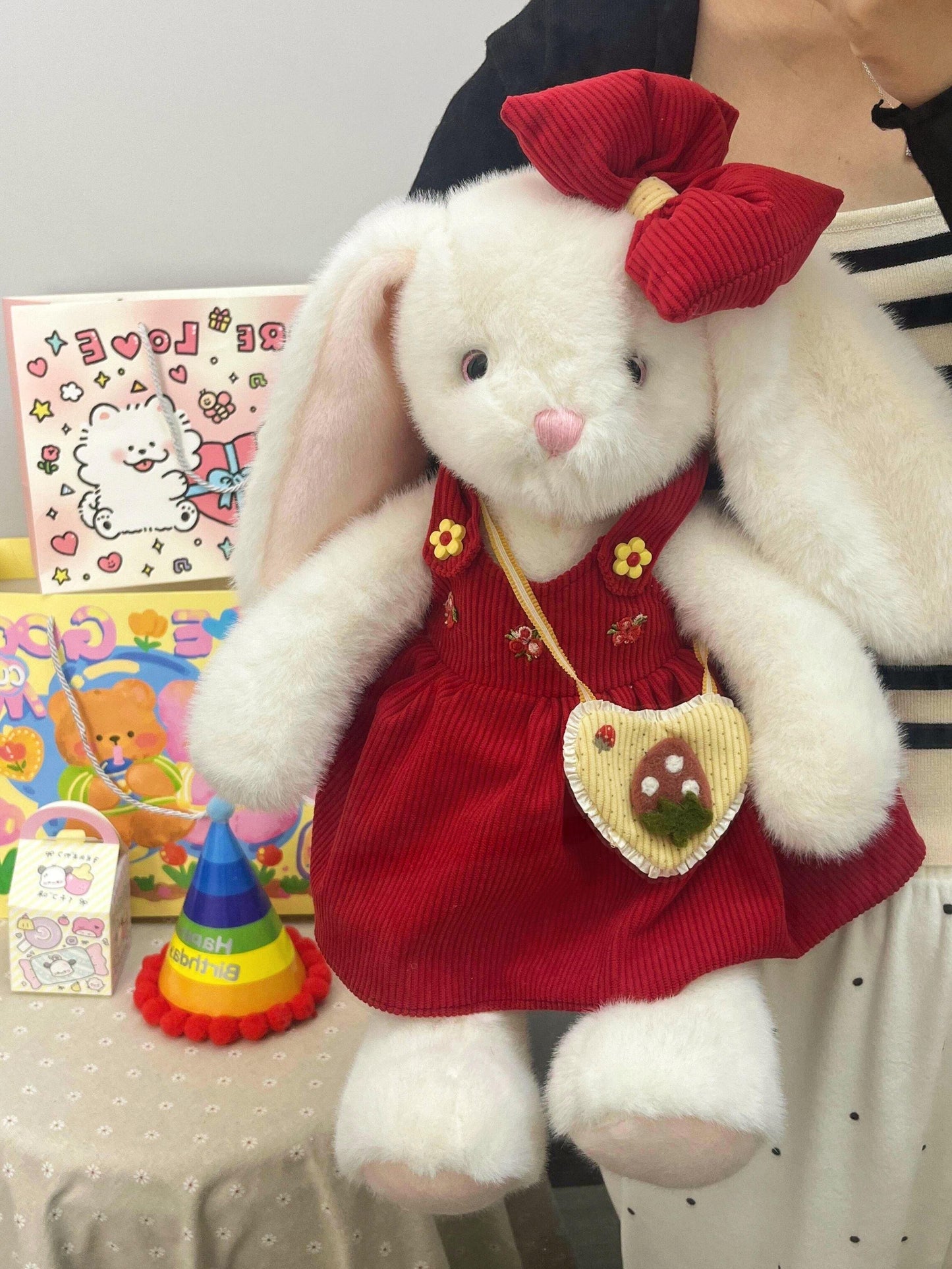 Bow Dress Bunny Plush Doll π°