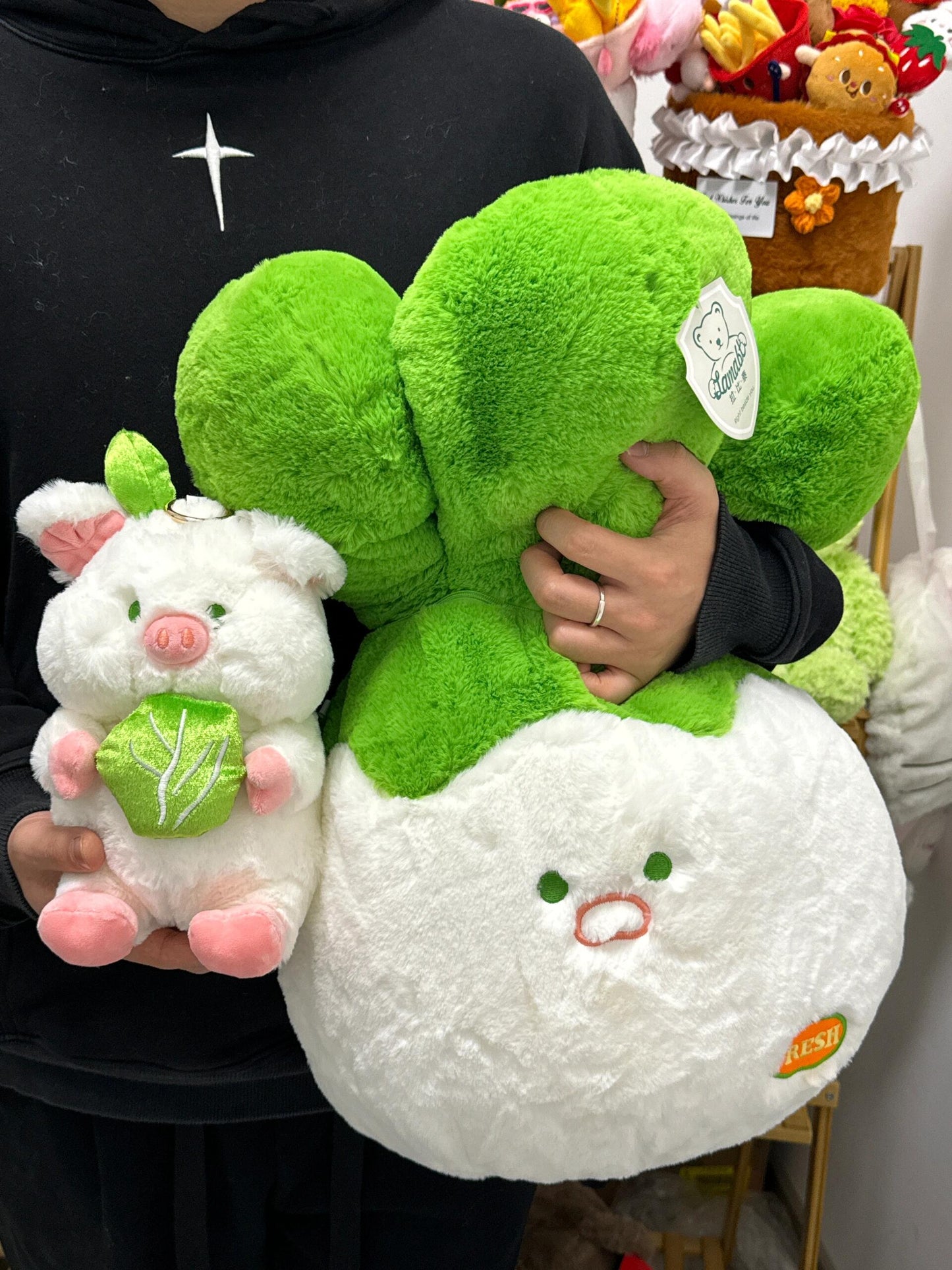Stuffed vegetable doll with pork🐷