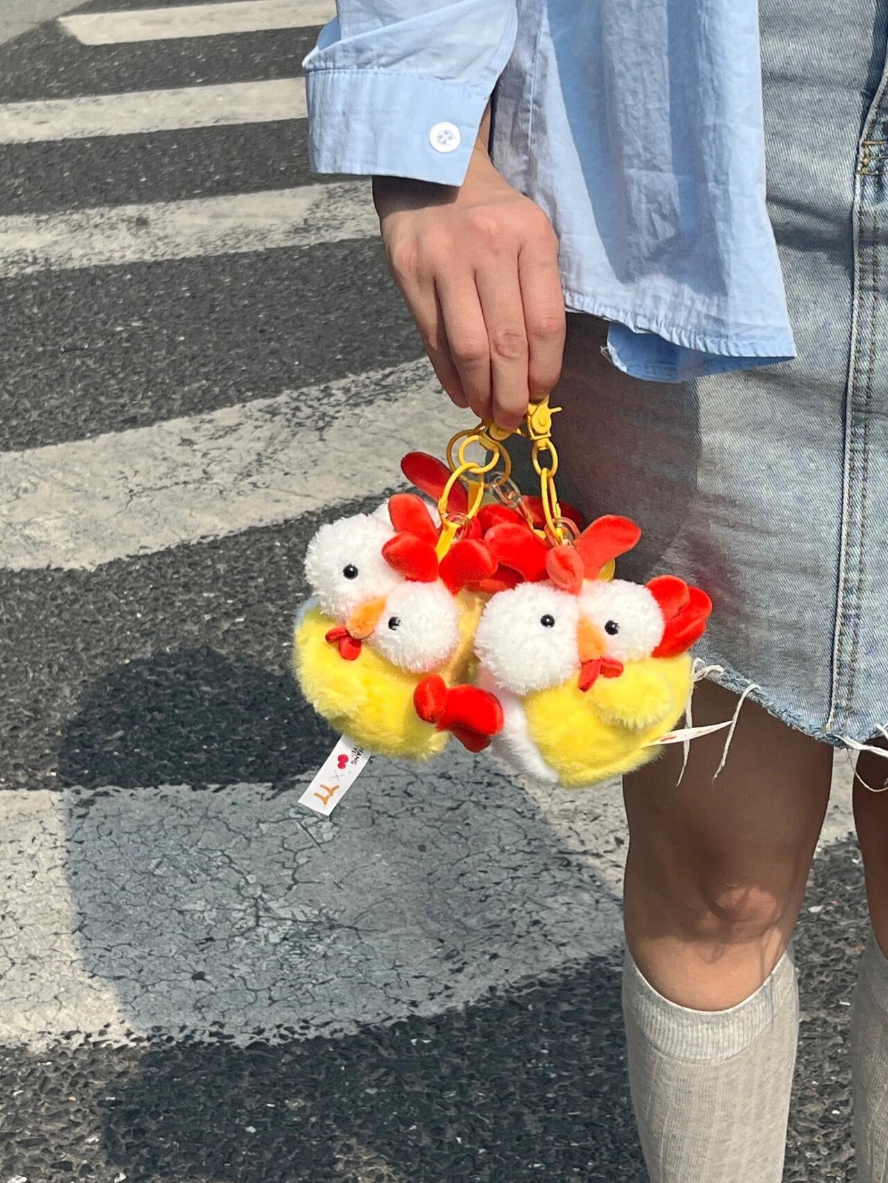 Cute chicken keychain🐥