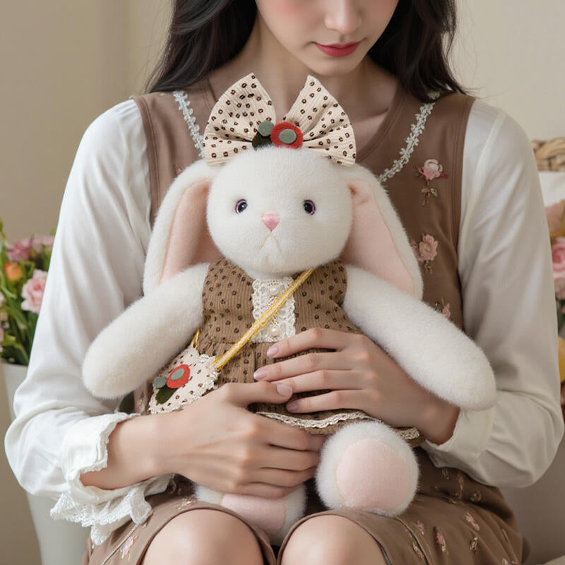 Bow Dress Bunny Plush Doll π°