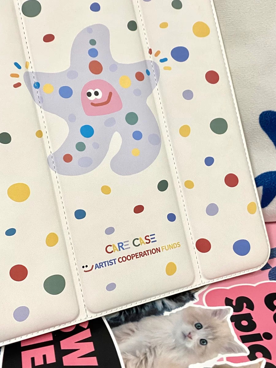 Starfish iPad case🩵🤍