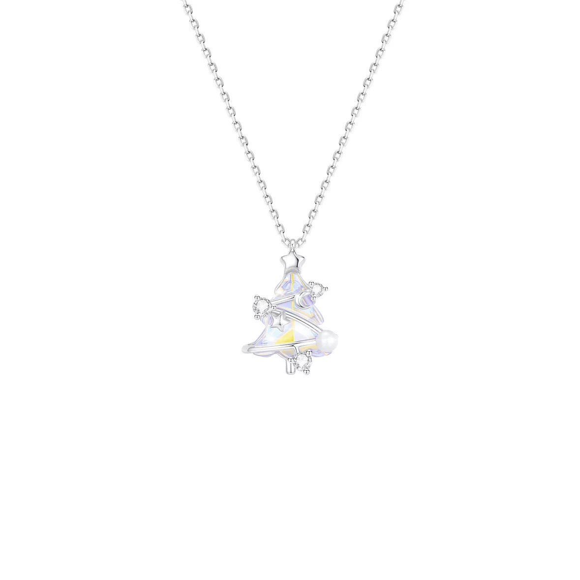 Aurora Pearl Christmas Tree Necklace🎄✨