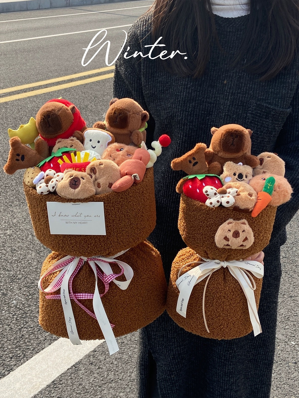Capybara doll bouquet💐