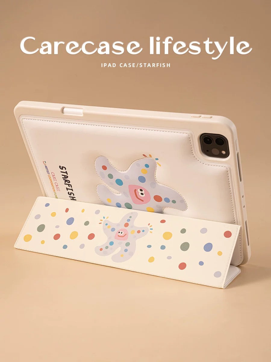 Starfish iPad case🩵🤍