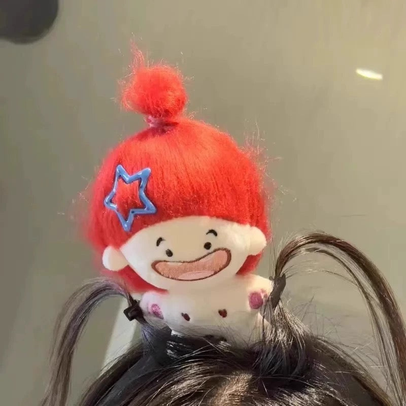 Fluffy hair doll headband