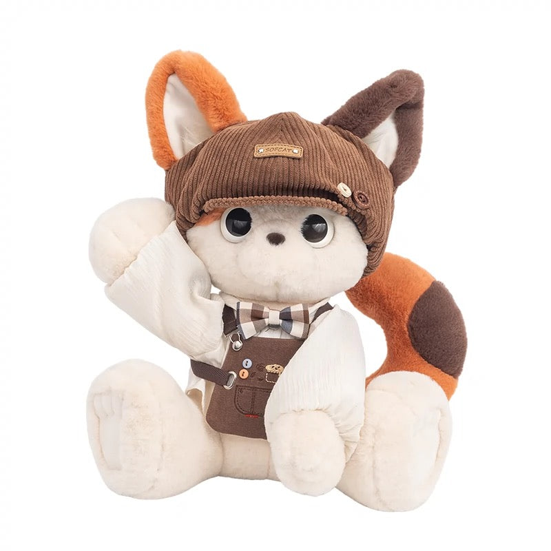 SOFDOLL new cat plush doll cute cat doll cattery series coffee calico cat 🤎🩷
