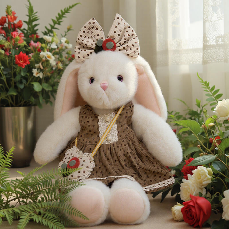 Bow Dress Bunny Plush Doll π°