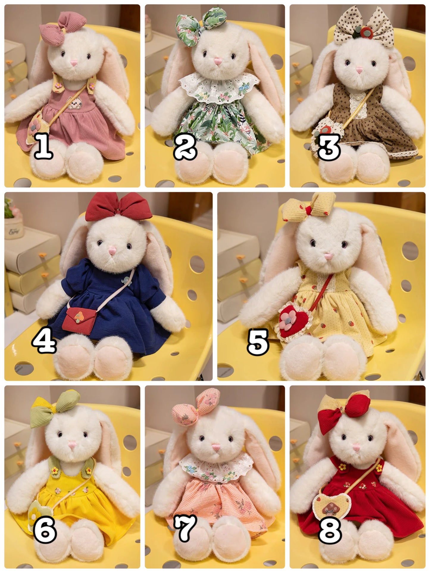 Bow Dress Bunny Plush Doll π°