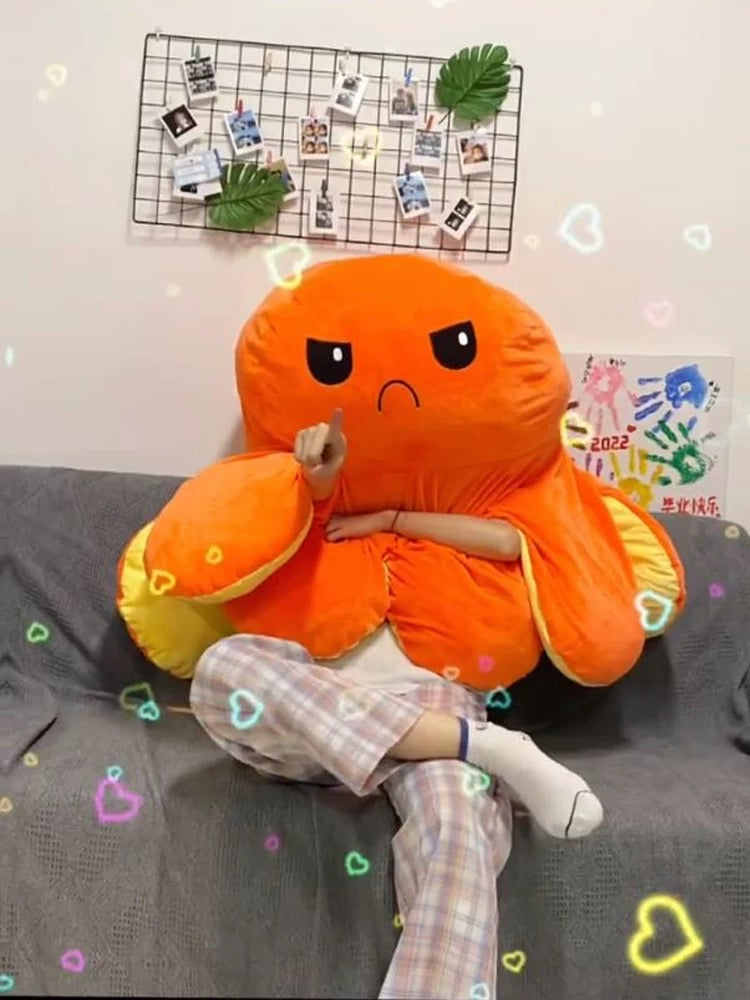 Angry & happy octopus π