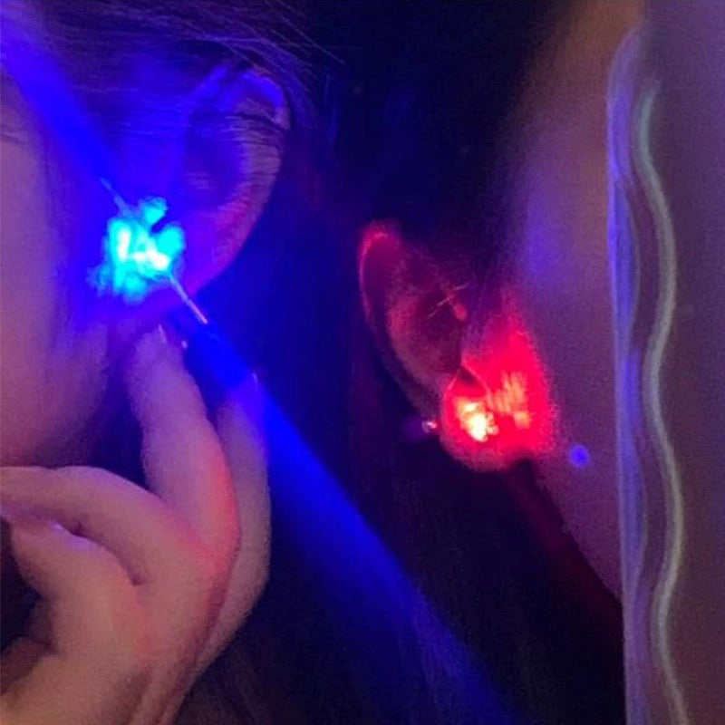 Random led light earrings💚💛🧡💙❤️