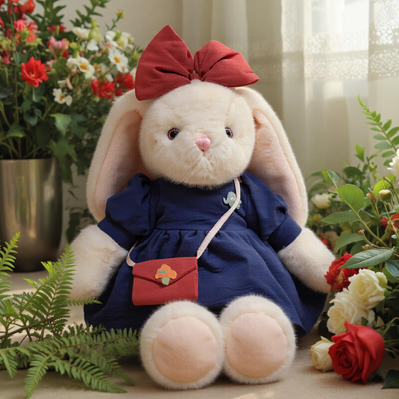 Bow Dress Bunny Plush Doll π°