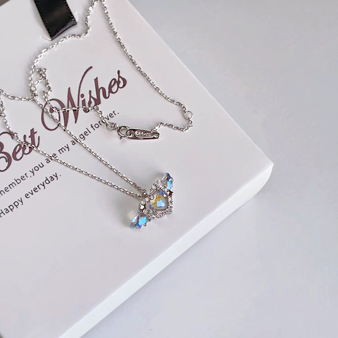 Aurora fantasy wings love little angel necklace 🩵🪽