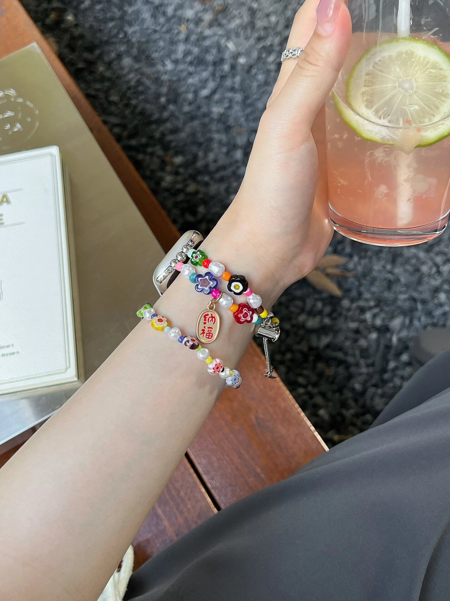 🌈Apple watch strap💛💚🩵