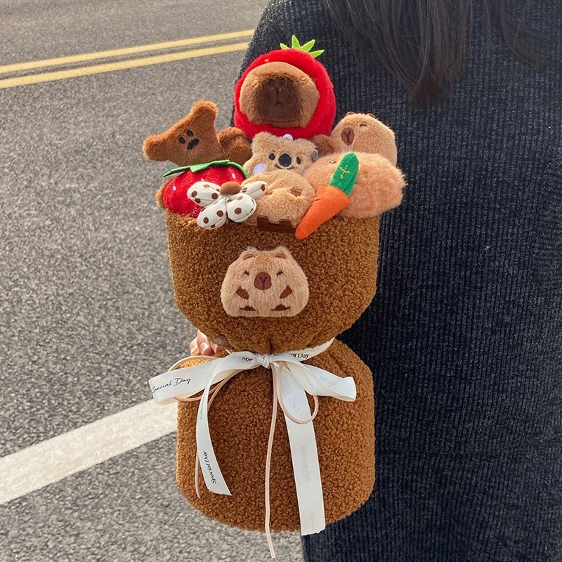 Capybara doll bouquet💐
