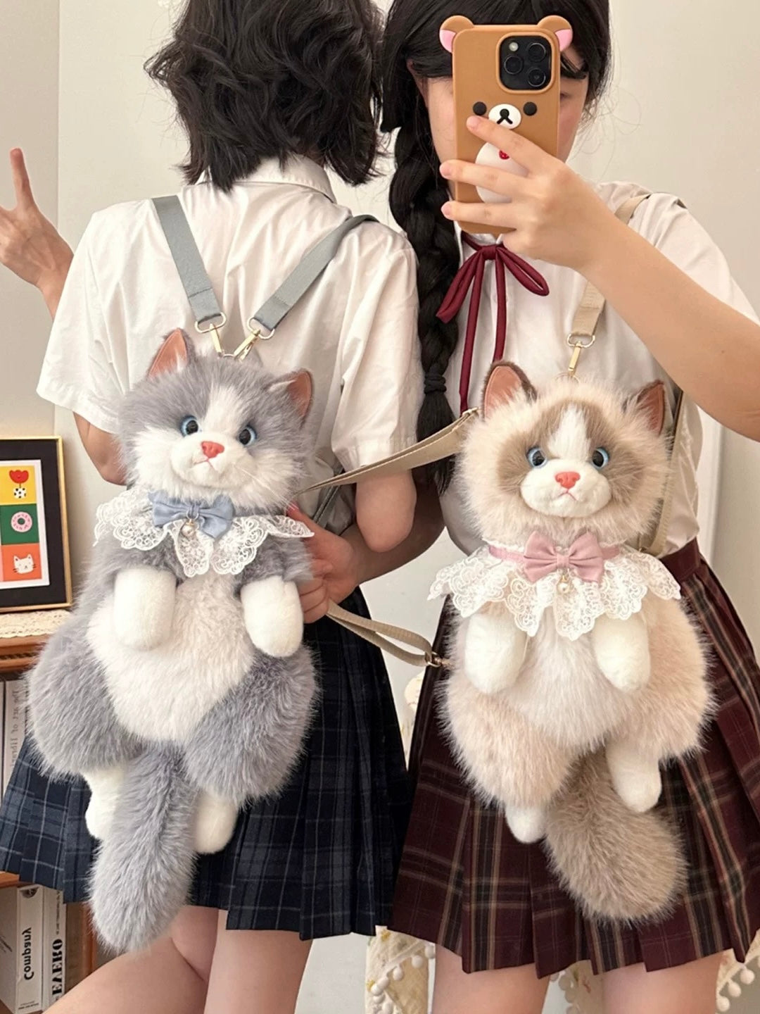Plush Cat Backpack🐱