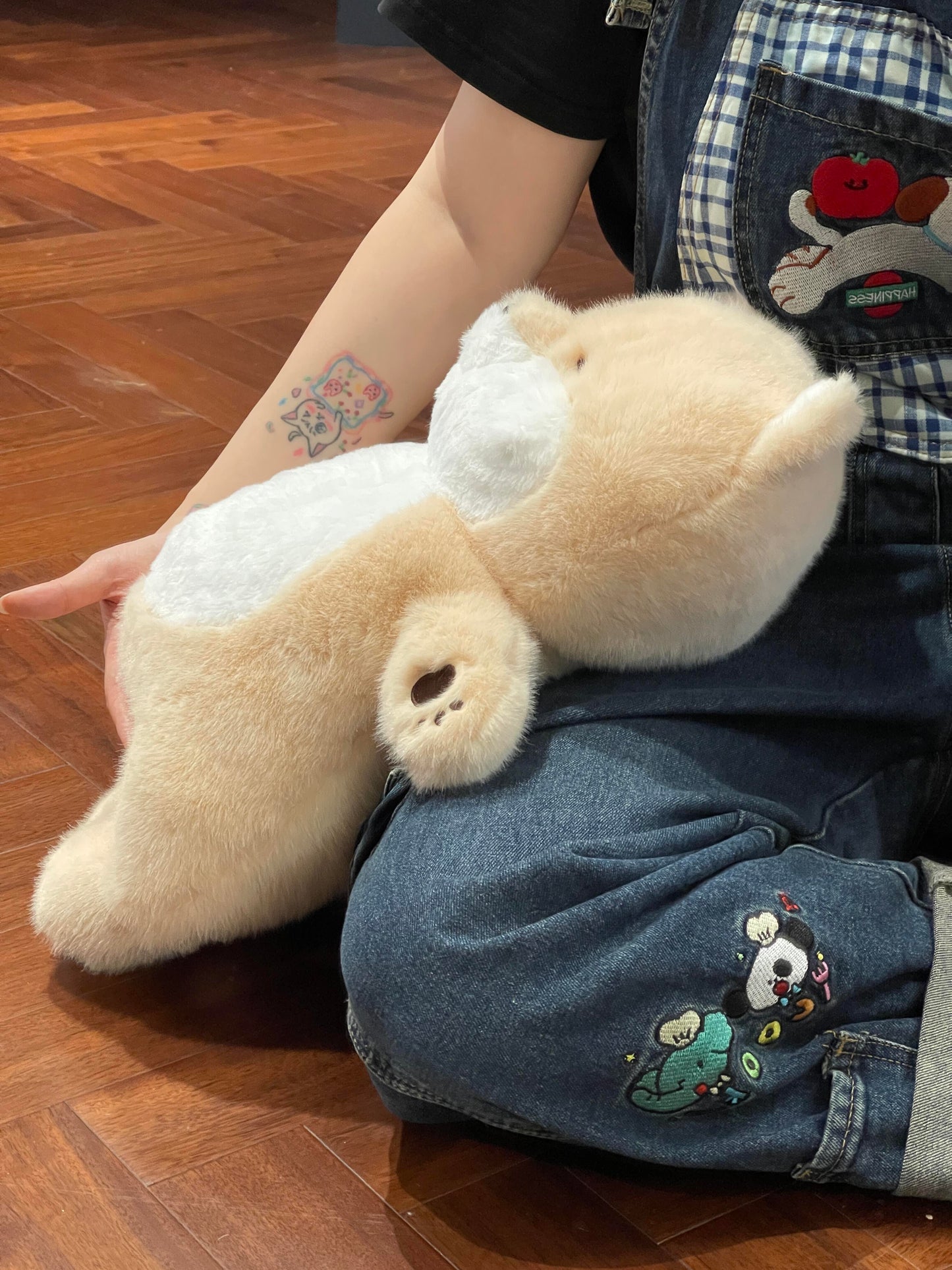 Shiba Inu doll lying flat