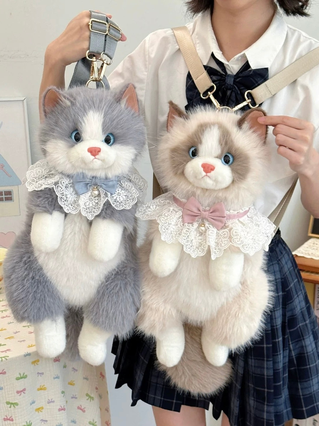 Plush Cat Backpack🐱
