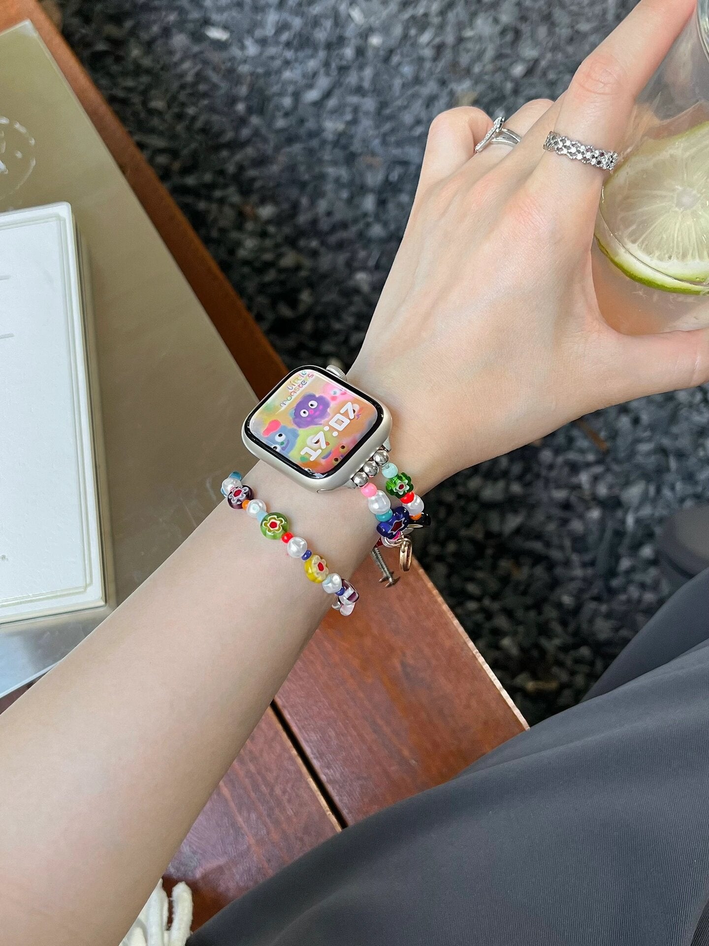 🌈Apple watch strap💛💚🩵