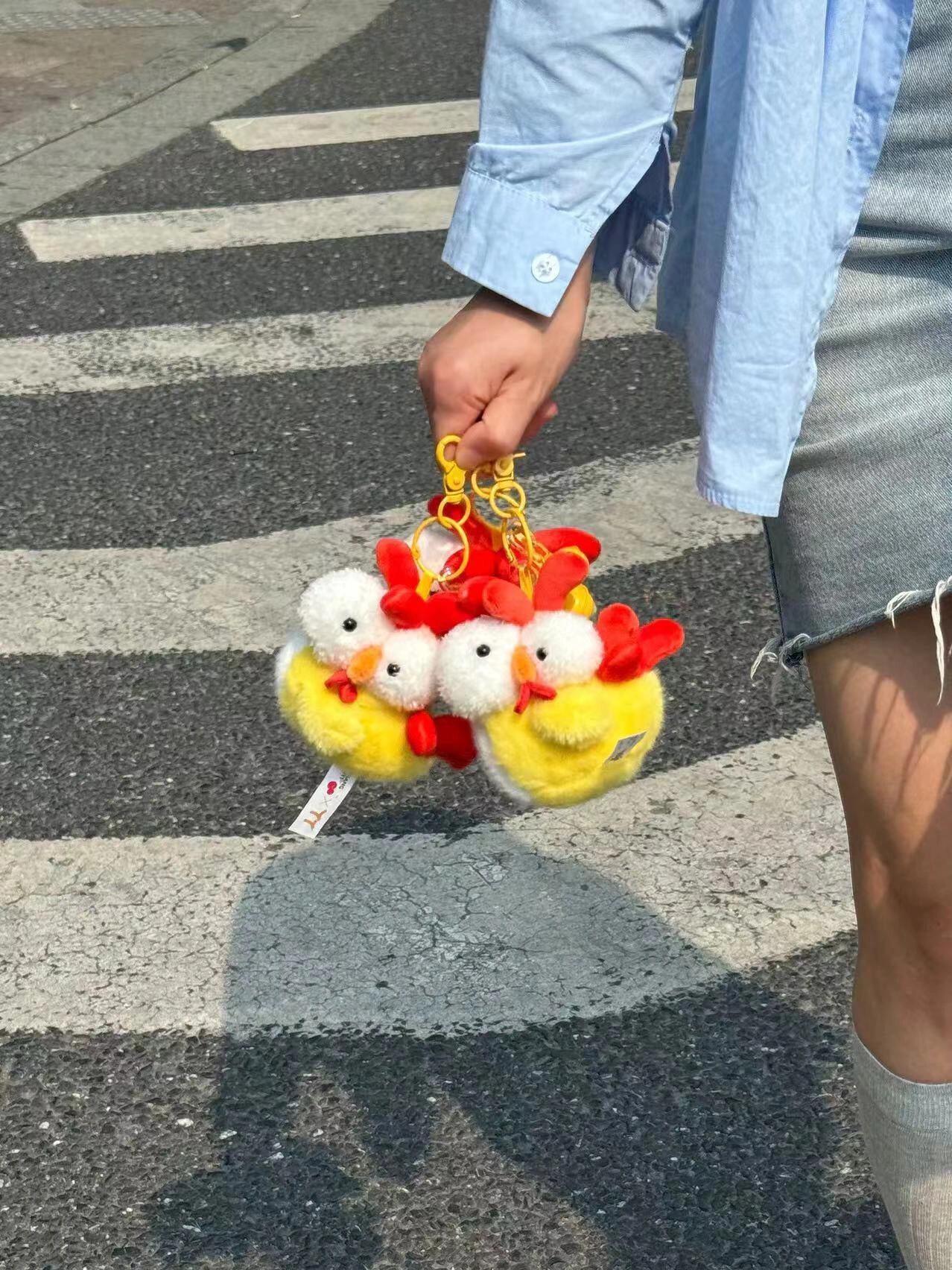 Cute chicken keychain🐥
