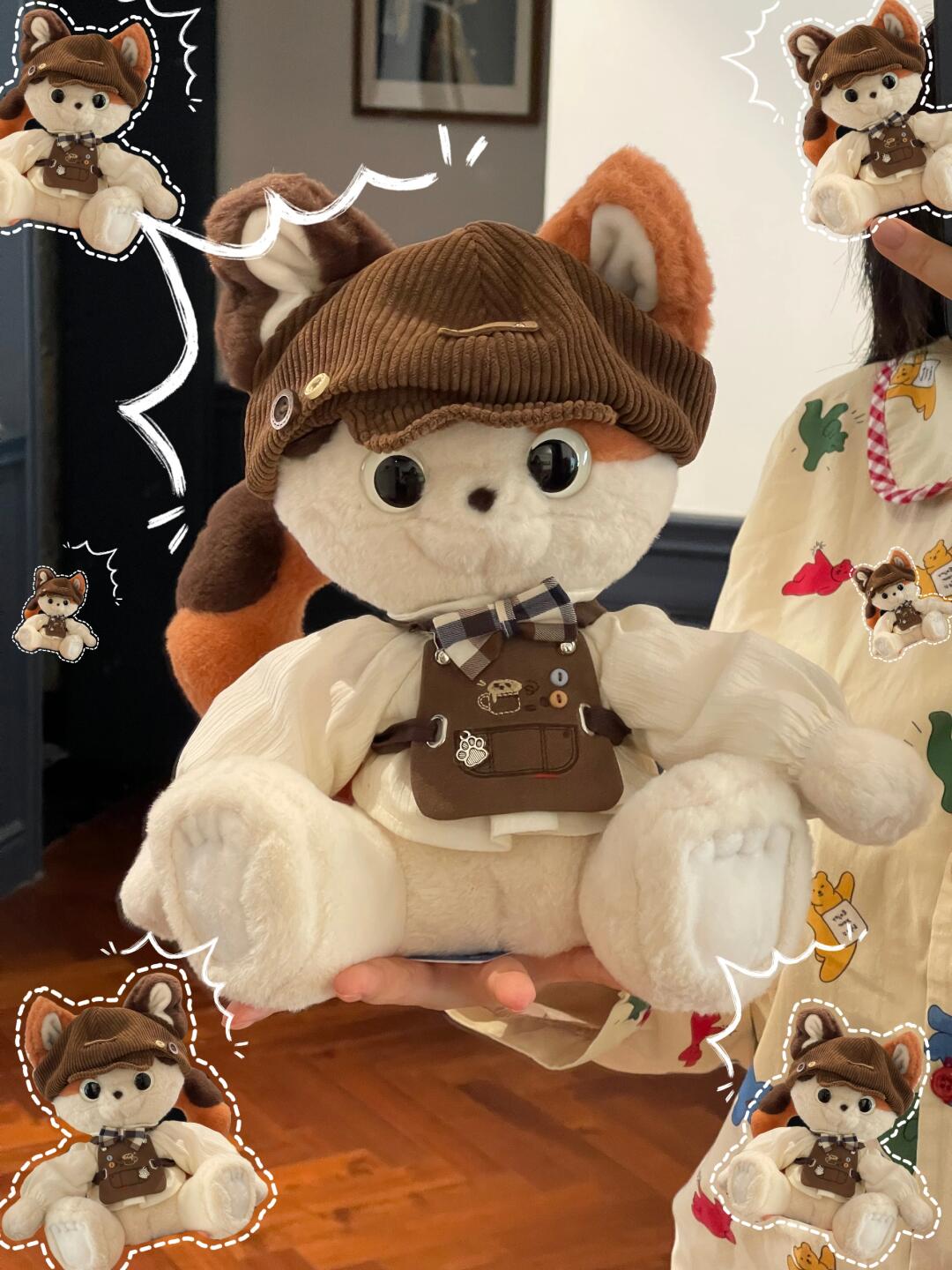 SOFDOLL new cat plush doll cute cat doll cattery series coffee calico cat 🤎🩷