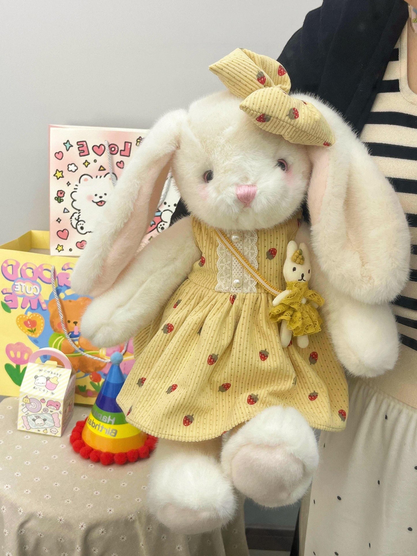 Bow Dress Bunny Plush Doll π°