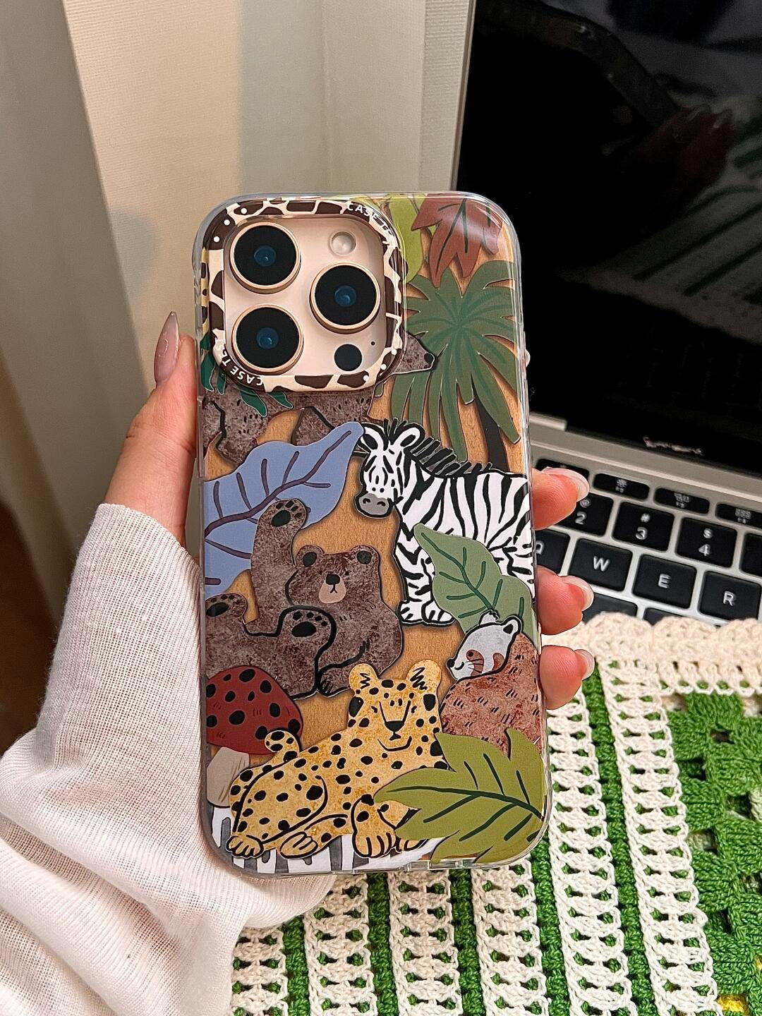 Wild Jungle Friends iPhone Case