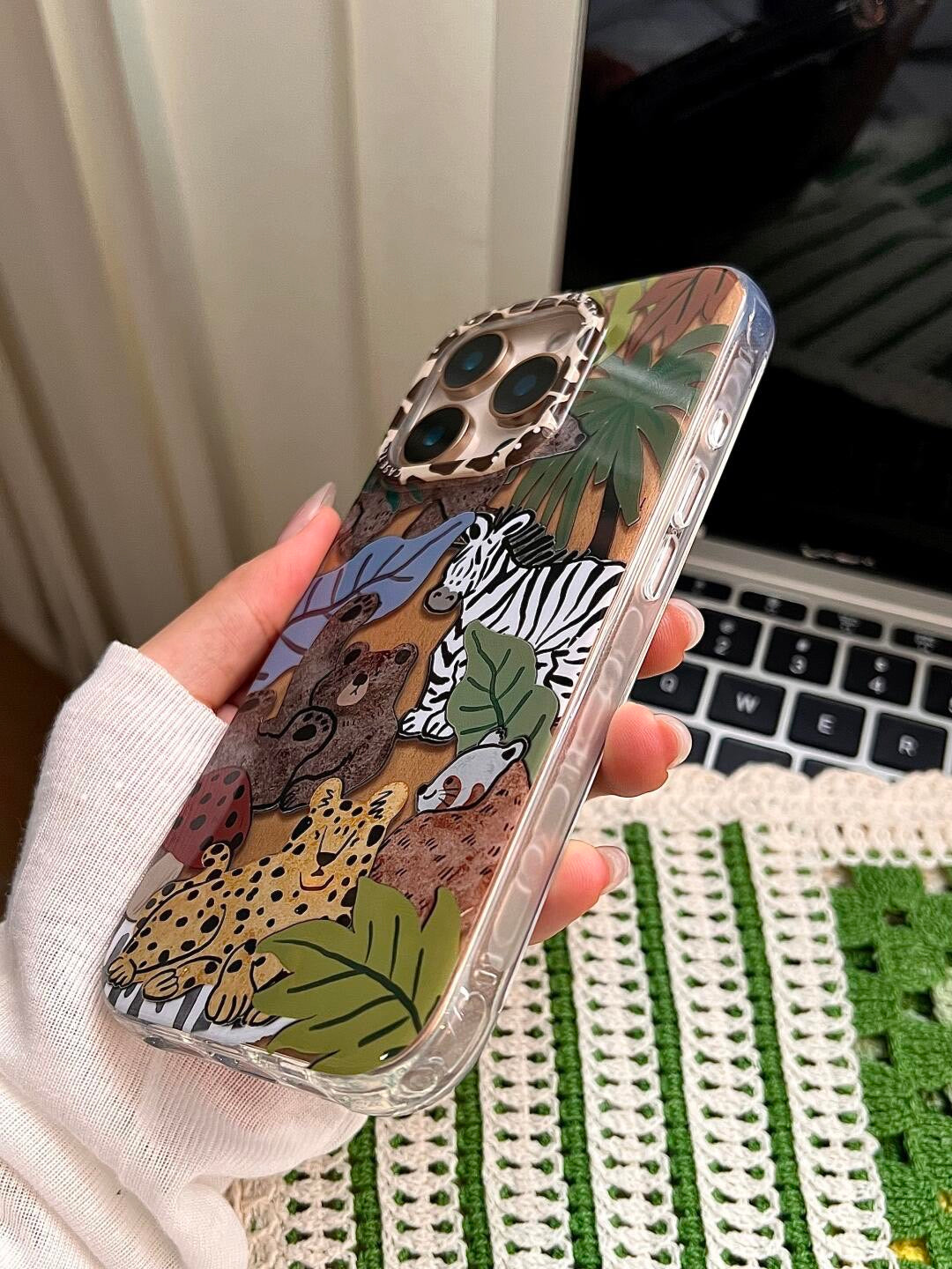 Wild Jungle Friends iPhone Case