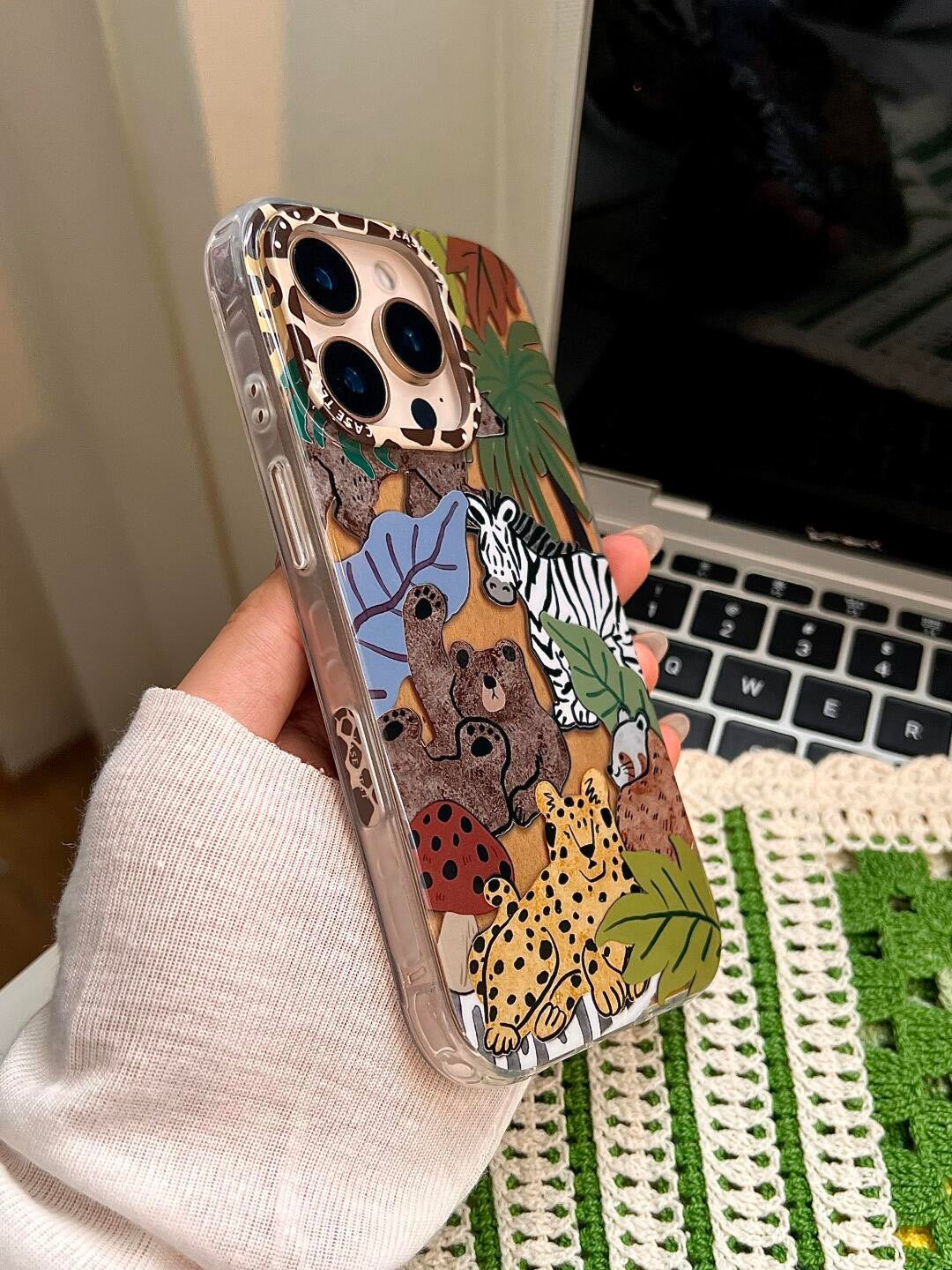 Wild Jungle Friends iPhone Case