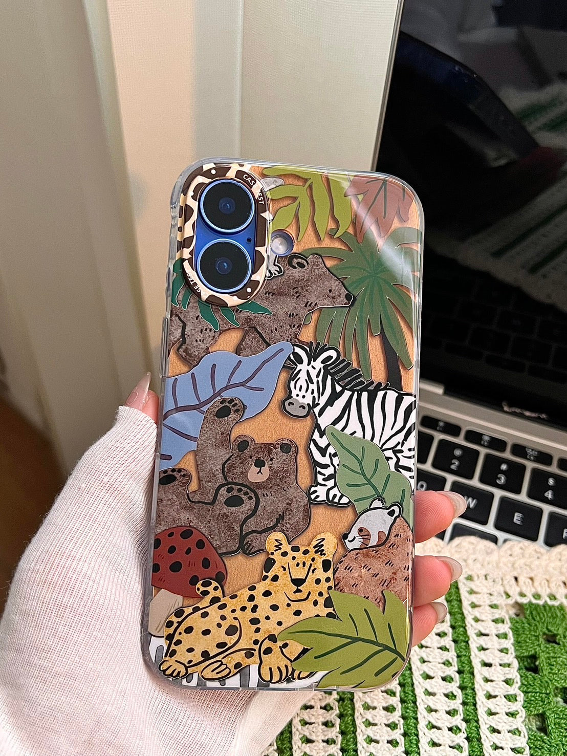 Wild Jungle Friends iPhone Case