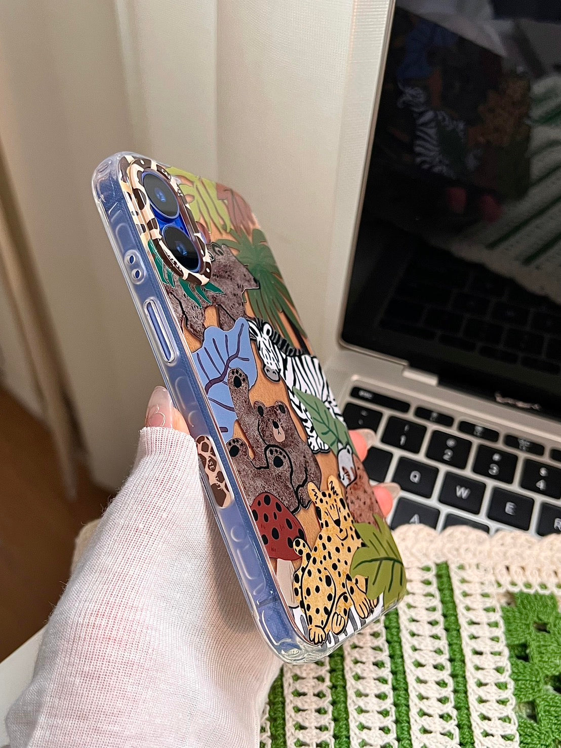 Wild Jungle Friends iPhone Case
