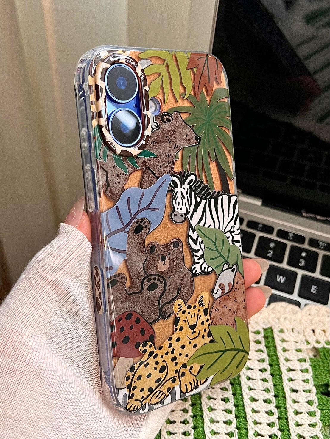 Wild Jungle Friends iPhone Case