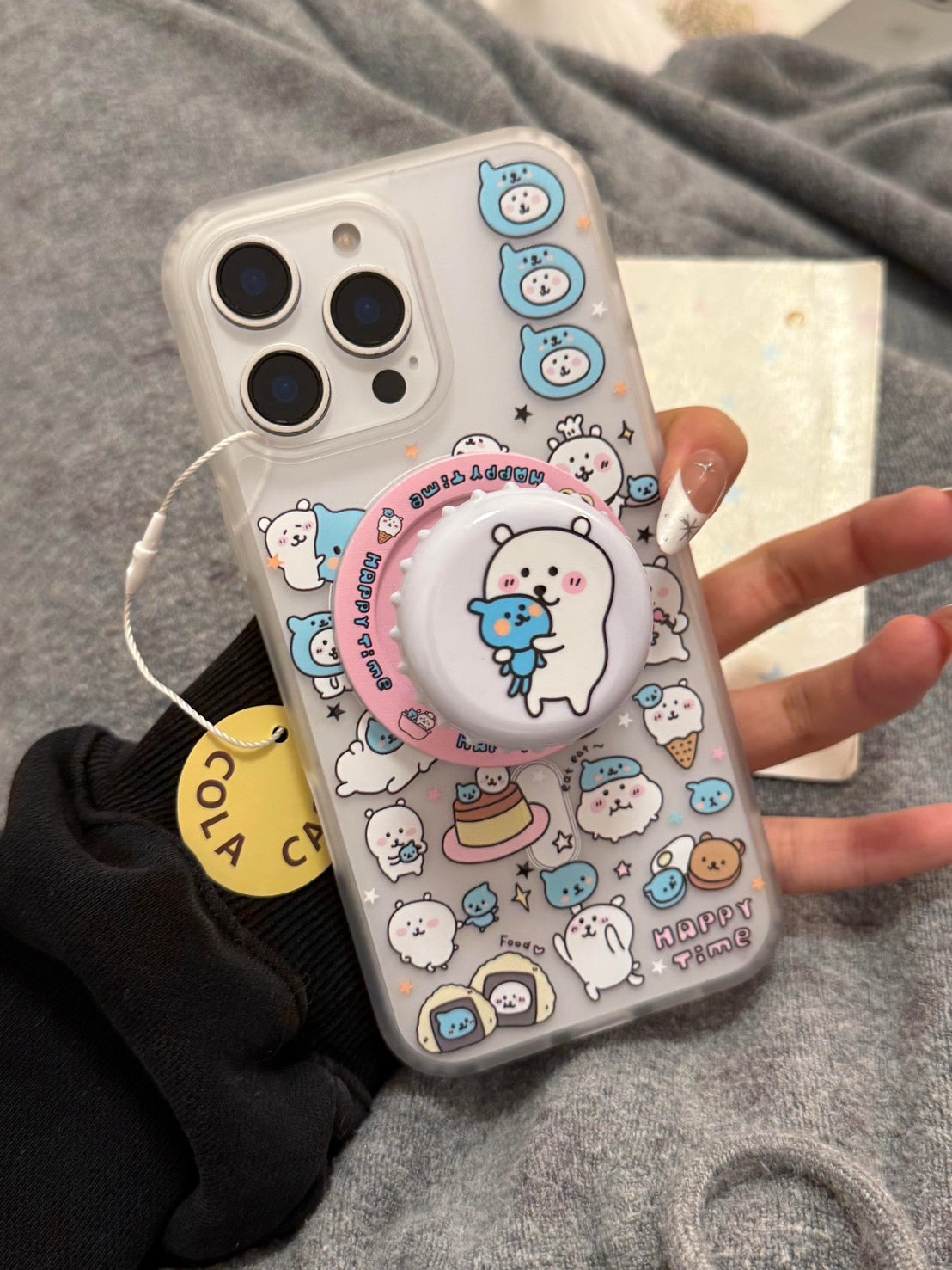 Happy Pals: Bear & Blue Kitty Case