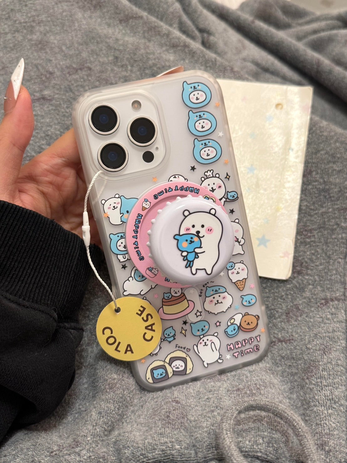 Happy Pals: Bear & Blue Kitty Case
