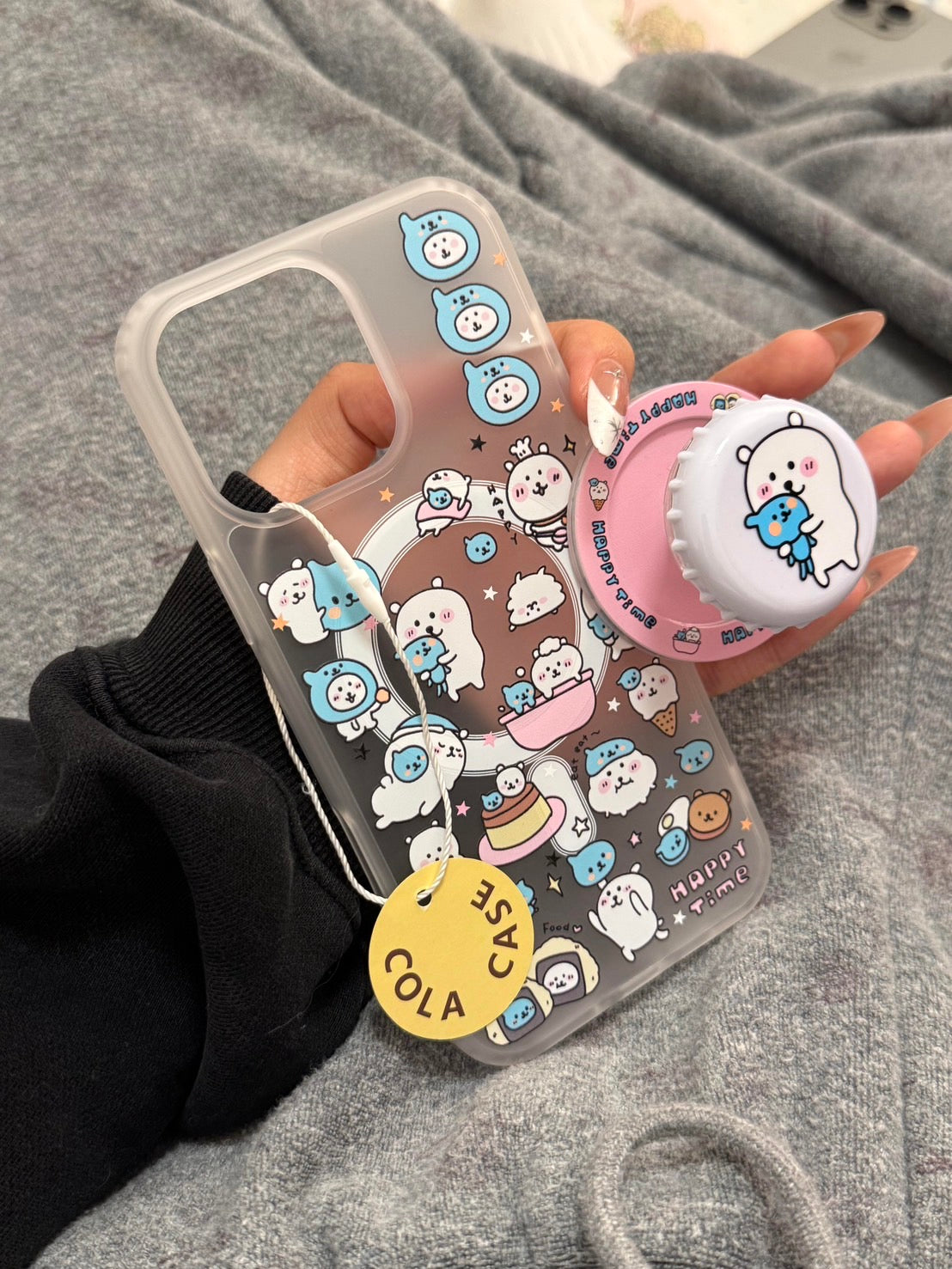 Happy Pals: Bear & Blue Kitty Case