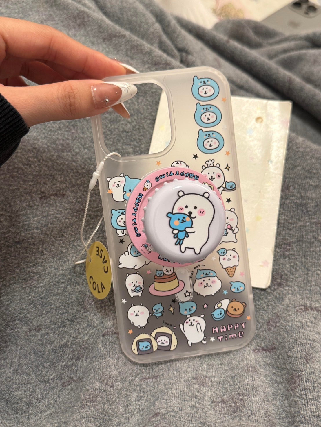 Happy Pals: Bear & Blue Kitty Case