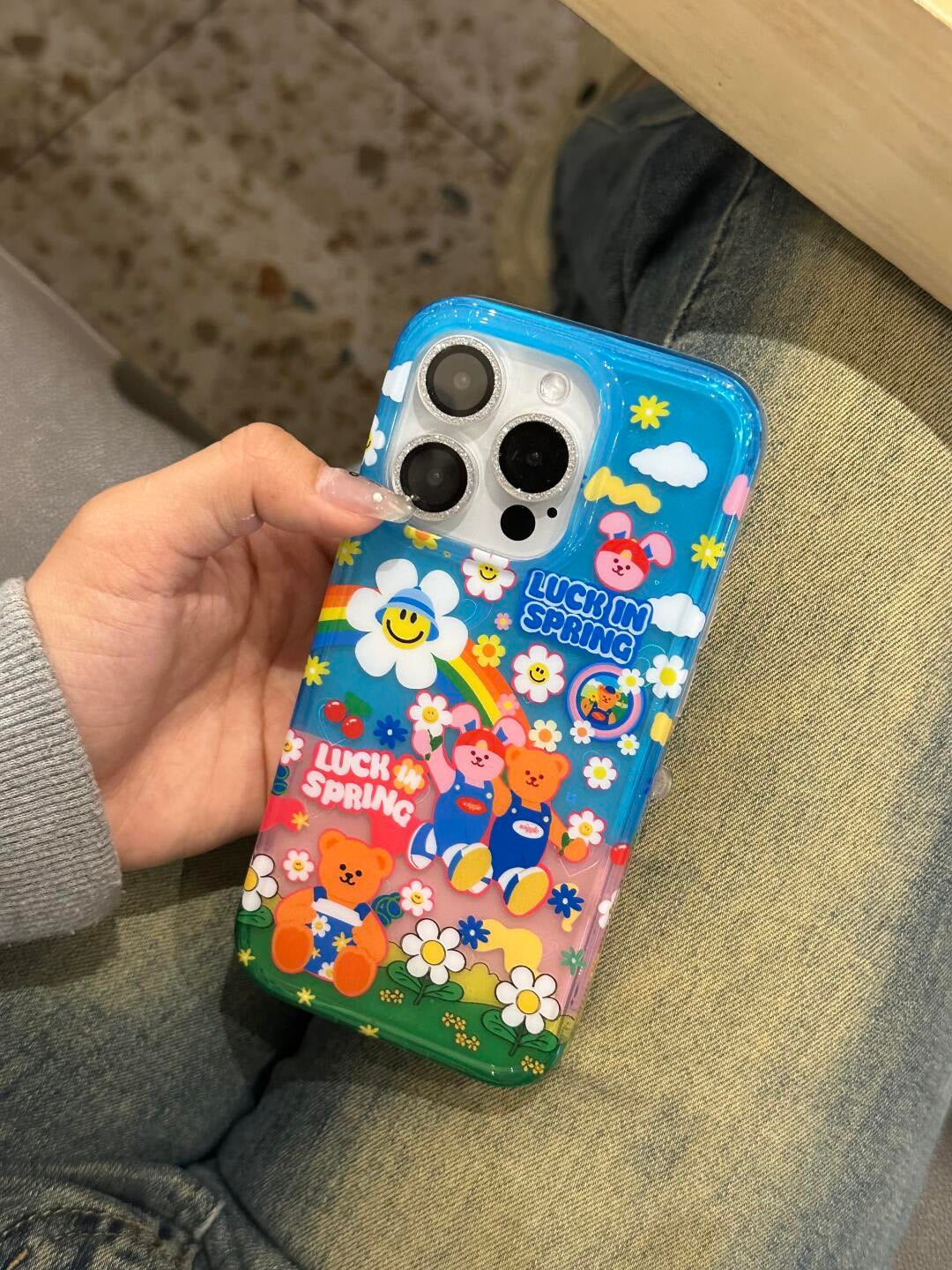 Springtime Joy Bears iPhone Case