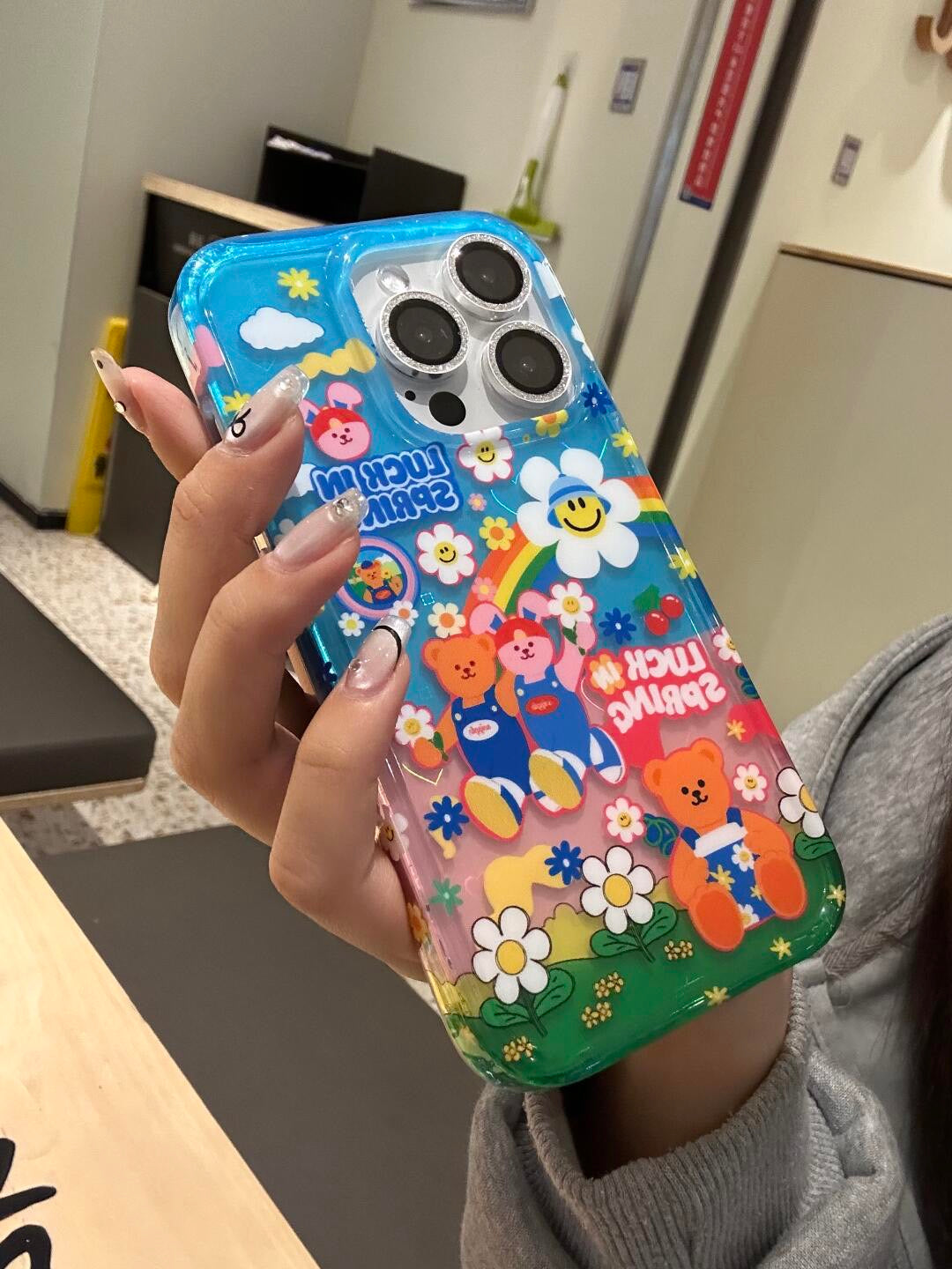 Springtime Joy Bears iPhone Case