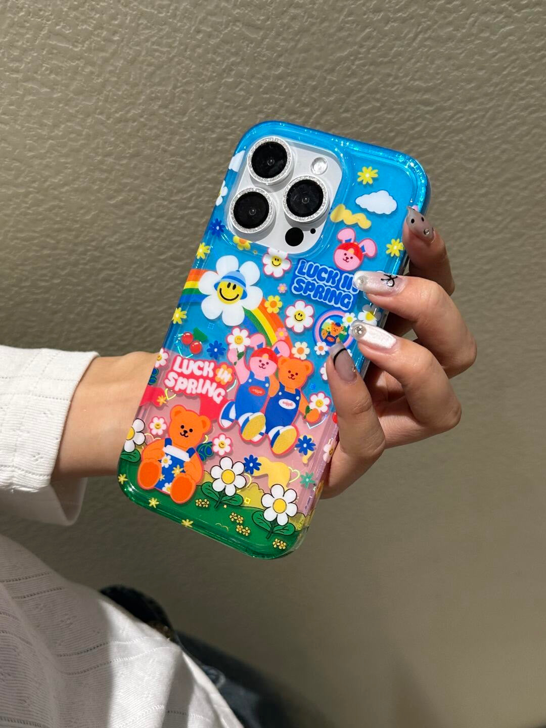 Springtime Joy Bears iPhone Case
