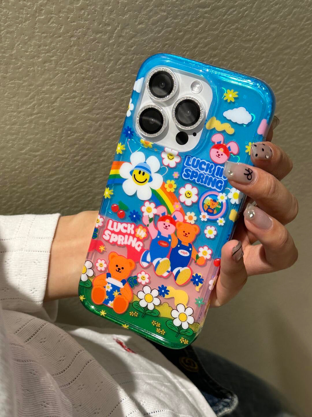 Springtime Joy Bears iPhone Case