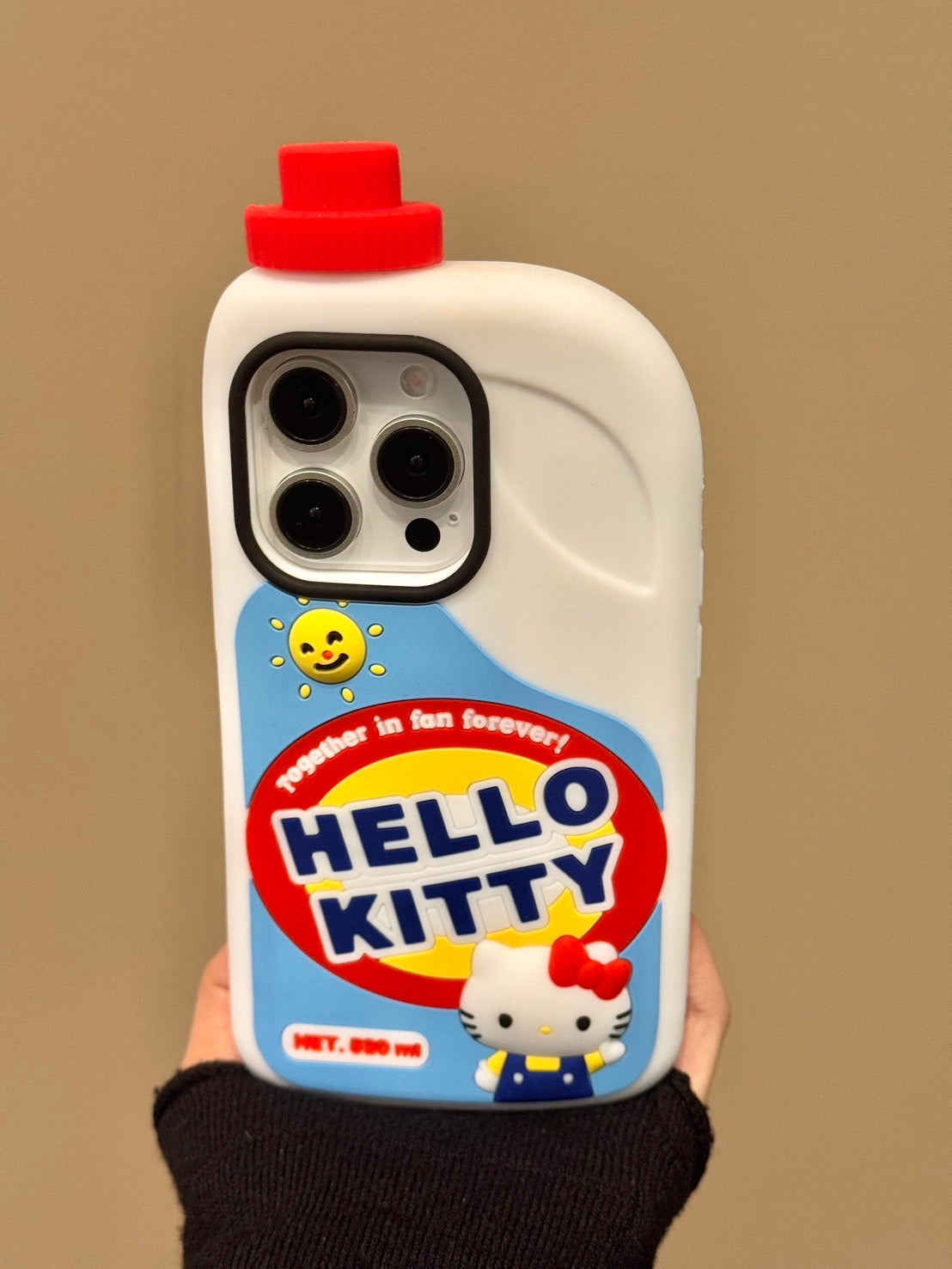 Hello Kitty Detergent Bottle Style Silicone iPhone Case
