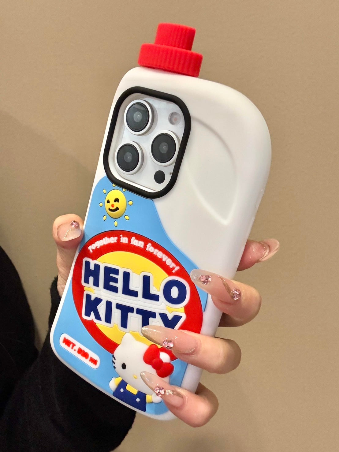 Hello Kitty Detergent Bottle Style Silicone iPhone Case