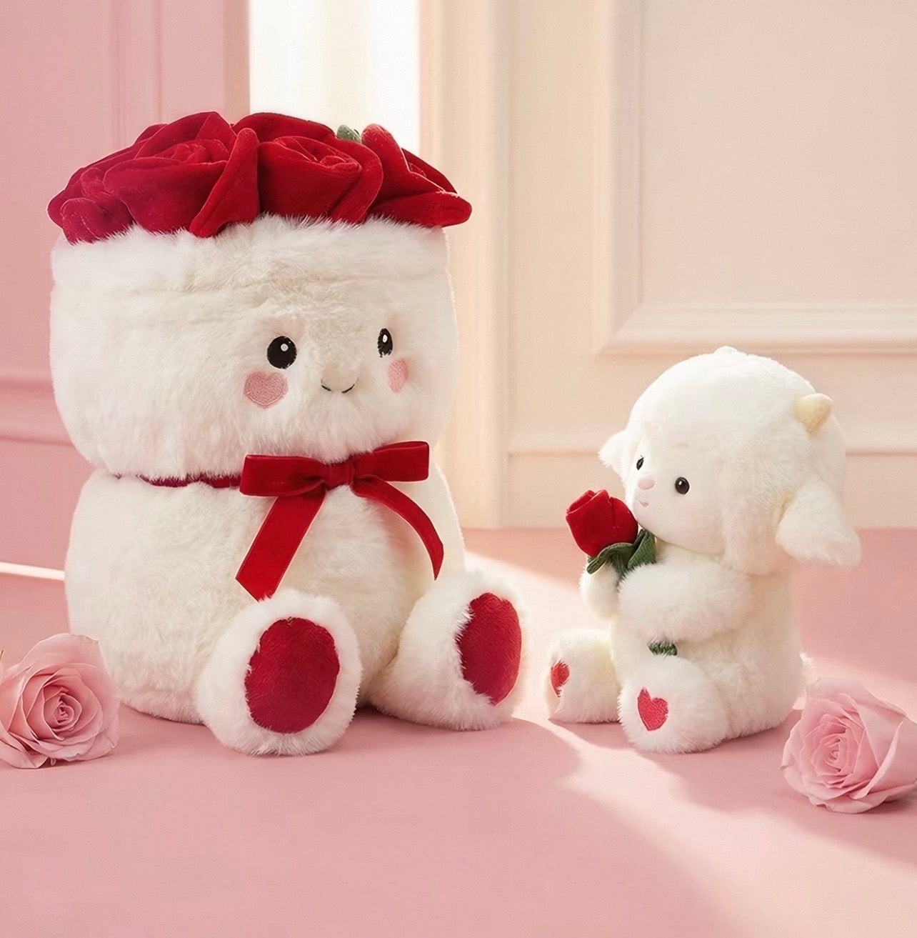 Romantic Sheep Plush Rose Bouquet🌹